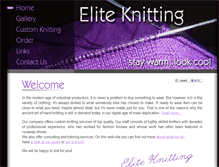 Tablet Screenshot of elite-knitting.com